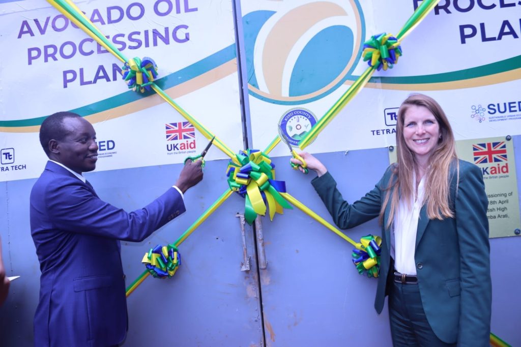 15 47 18 UK High Commissioner to Kenya Jane Marriott and Kisii Governor Simba Arati commissioned an avocado processing plant at ATC Kisii. 1024x682