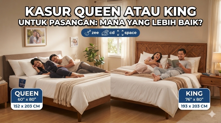 Kasur Queen atau King untuk Pasangan: Mana yang Lebih Baik?