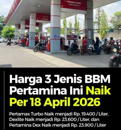 Siap-siap! Besok Minggu 18 April 2026 Harga Pertamina DEX Naik Tajam