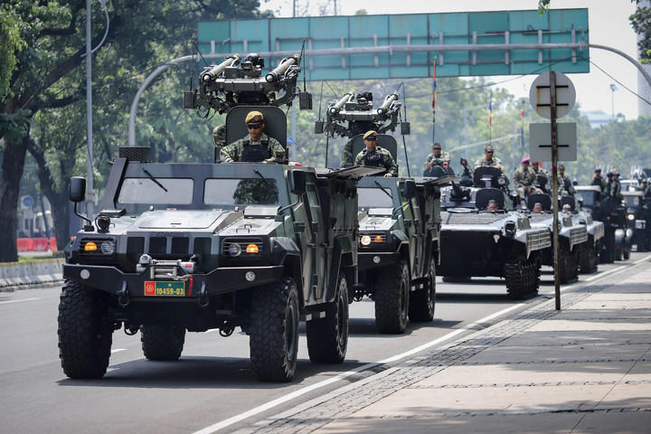 HUT ke-80 TNI di kawasan Monas